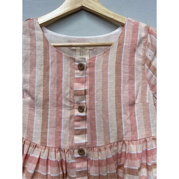 Happily Grey Kids striped lined Relaxed fit short dress size 12 - Picture 5 of 6
